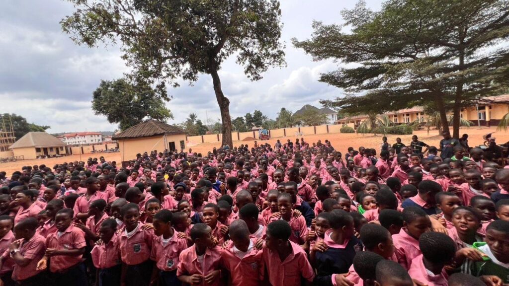 Students of D. McGlade Secondary School during the March 2026 YDASS Foundation Outreach