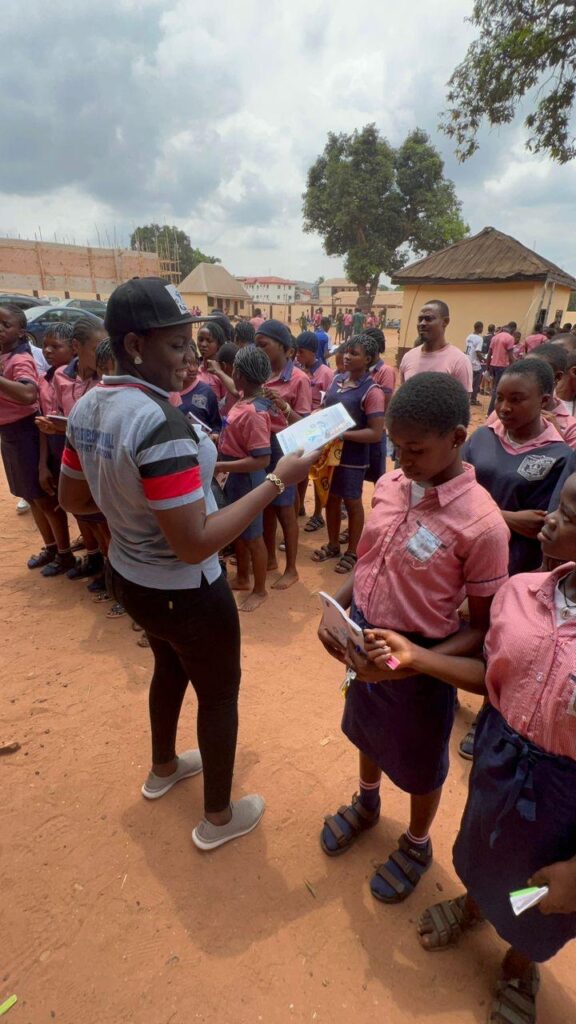 YDASS Foundation Donating Exercise Books and Writing Pens to the Students