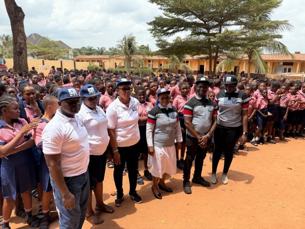 YDASS Foundation Members with Students at the Assembly Ground